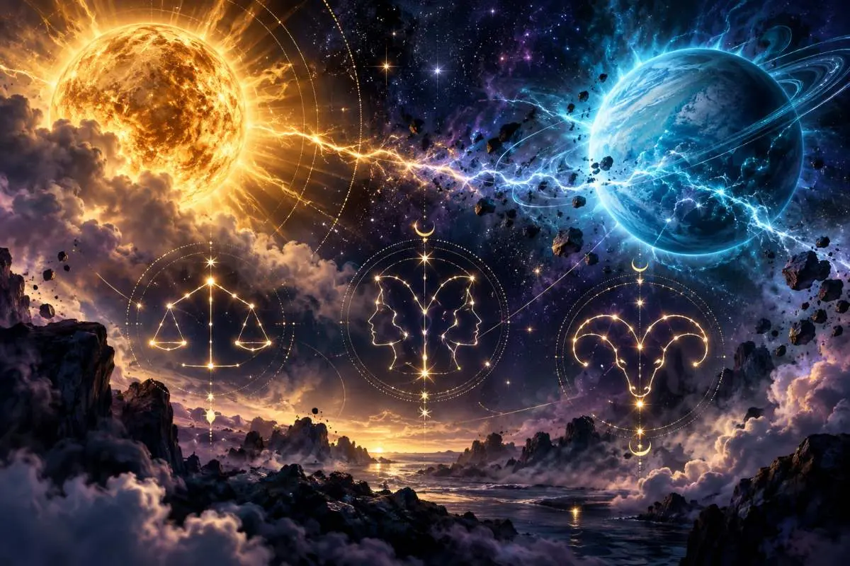 Tensiuni astrale pe 13 octombrie: Trei zodii vizate de aspectul dintre Soare și Uranus